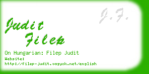 judit filep business card